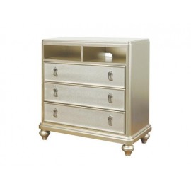 Mueble De Tv Diva De Madera Color Platino