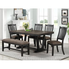 Antecomedor Kensington Para 6 Personas De Madera Color Café